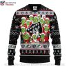 Black White Snowflakes Raiders Ugly Christmas Sweater – A Gift For The True Fans