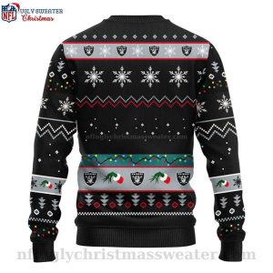 12 Grinch And Raiders Logo Print Ugly Christmas Sweater Stand Out In Style 2