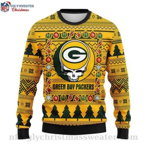 A Blend Of Unique Grateful Dead Design Packers Ugly Sweater 1