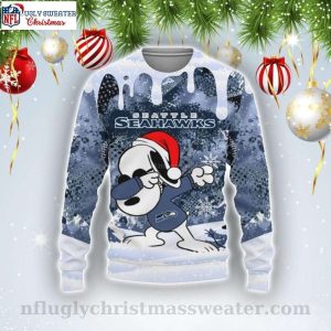 American Football Team Seahawks The Peanuts Snoopy Ugly Christmas Sweater