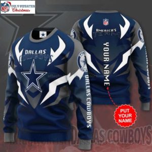 America’s Team Dallas Cowboys Ugly Christmas Sweater – Personalized Gift For Cowboys Fans