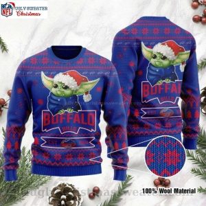 Baby Yoda Design Buffalo Bills Ugly Sweater – Unique Gift For Him