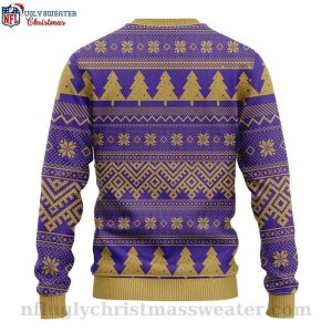 Baltimore Ravens Christmas Sweater With Whimsical Minion Graphics