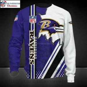 Baltimore Ravens Gifts – Ugly Christmas Sweater With Logo Design