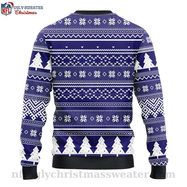 Baltimore Ravens Ugly Sweater With Christmas Tree Festive Design