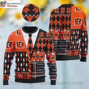 Bengals Cardigan-Style Ugly Sweater – Festive Christmas Gift