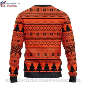 Bengals Holiday Festivities – Ugly Christmas Sweater With Christmas Tree Design