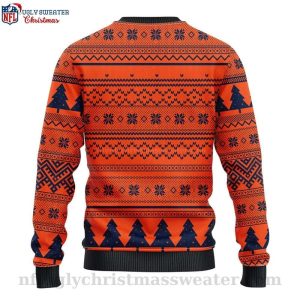 Broncos Logo Print Ugly Christmas Sweater – Grinch Hug Football Edition