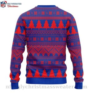 Buffalo Bills Logo – Festive Wreath And Lights – Ugly Bills Sweater