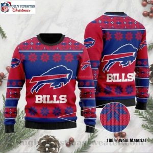 Buffalo Bills Logo Print Ugly Christmas Sweater – A Must-Have For Fans