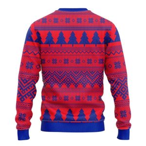 Buffalo Bills Tree Ball Ugly Christmas Sweater With Wreath Design