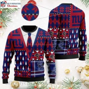 Cardigan Style New York Giants Ugly Sweater – Christmas Gifts