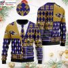 Baltimore Ravens Ugly Sweater With Standout Skull Graphics