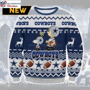 Charlie Brown And Snoopy – Dallas Cowboys Ugly Christmas Sweater