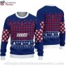 Cool Skull Graphic Inspired Ny Giants Christmas Sweater