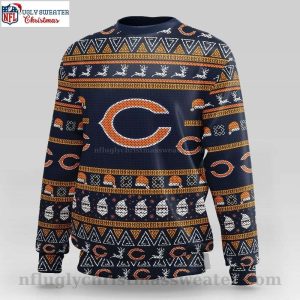 Cheer On The Bears – Ugly Christmas Sweater With Team Logo