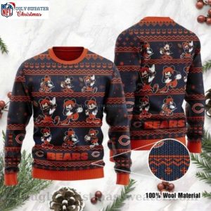 Chicago Bears Christmas Gifts – Mickey Mouse Logo Ugly Sweater