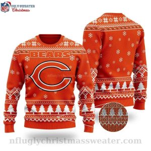 Chicago Bears Gifts For Him – Ugly Sweater With Christmas Print