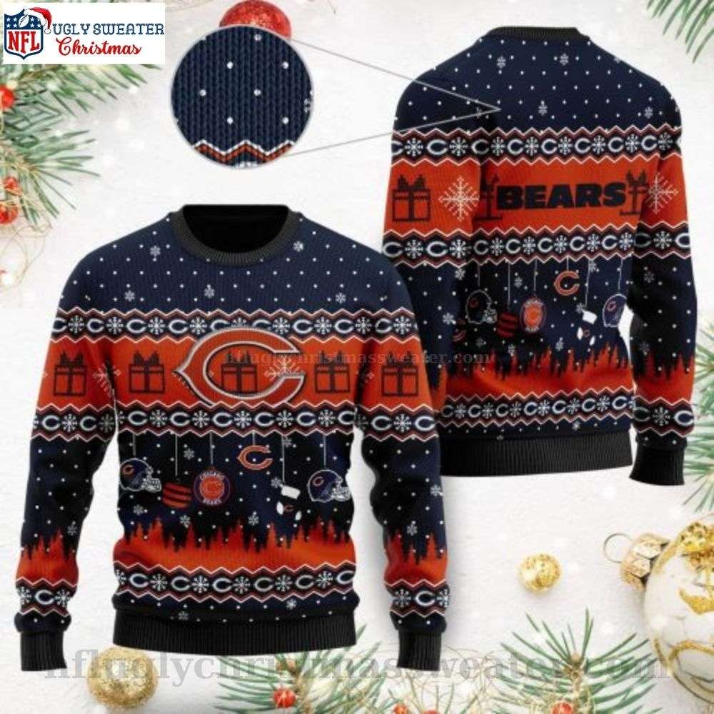 Chicago Bears Ugly Christmas Sweater - Festive Gift Motifs