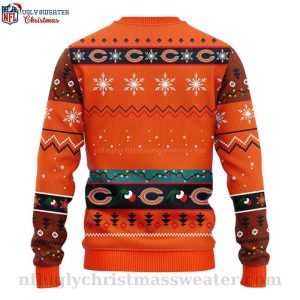 Chicago Bears Ugly Christmas Sweater Logo Print 12 Grinch Xmas Day 2