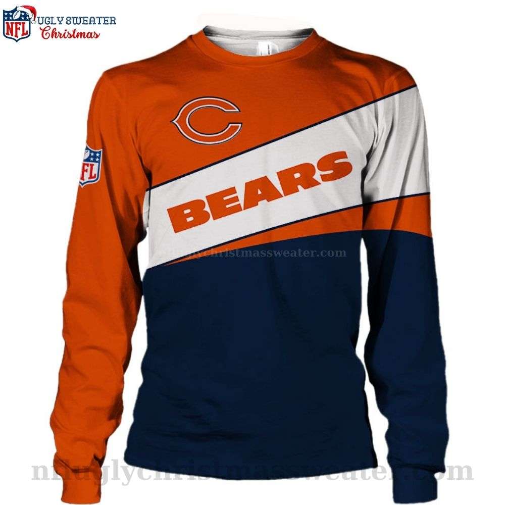 Chicago Bears Ugly Christmas Sweater - Logo Print Edition