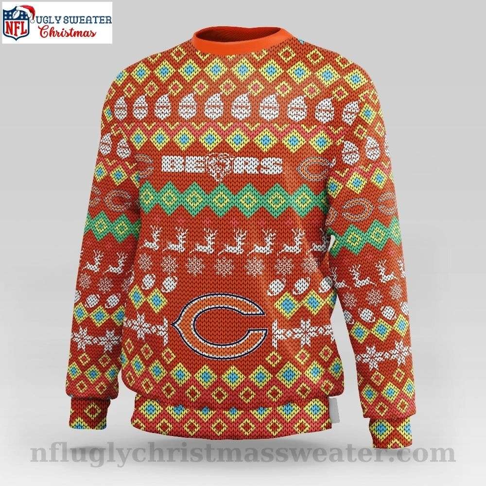 Chicago Bears Ugly Sweater - Embrace The Festive Season In Team Style