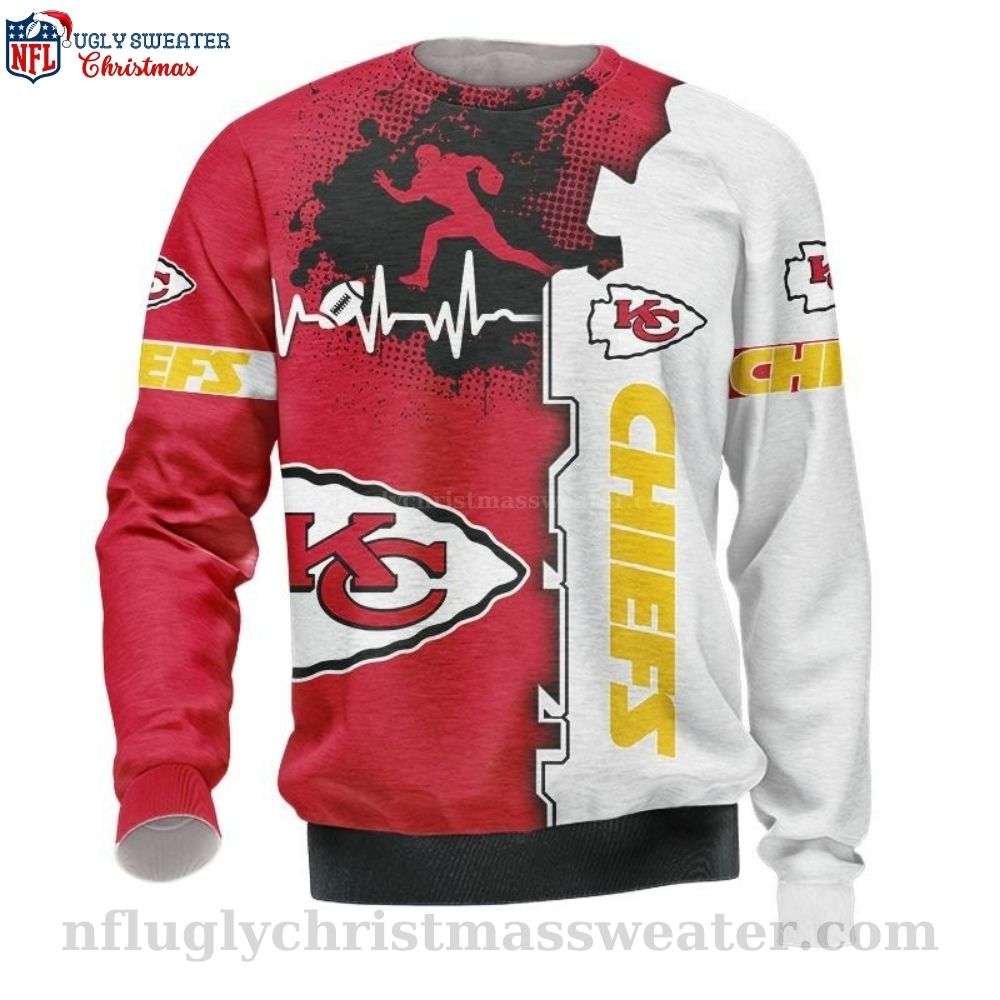 Chiefs Kingdom Christmas Delight - Red And White Ugly Sweater