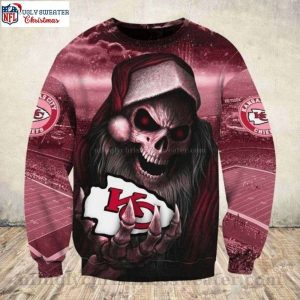 Chiefs Kingdom Holiday Apparel – God Of Death Santa Ugly Christmas Sweater