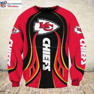 Chiefs Kingdom Holiday Apparel – Ugly Christmas Sweater With Logo Print