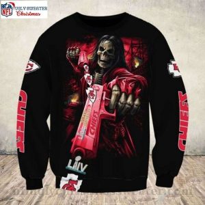 Chiefs Kingdom Holiday Fun – Ugly Christmas Sweater With Cool Reaper Meme