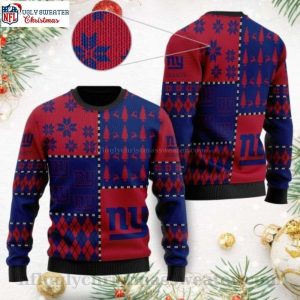 Christmas Pattern Ny Giants Logo Ugly Xmas Sweater Unique Gift For Fans