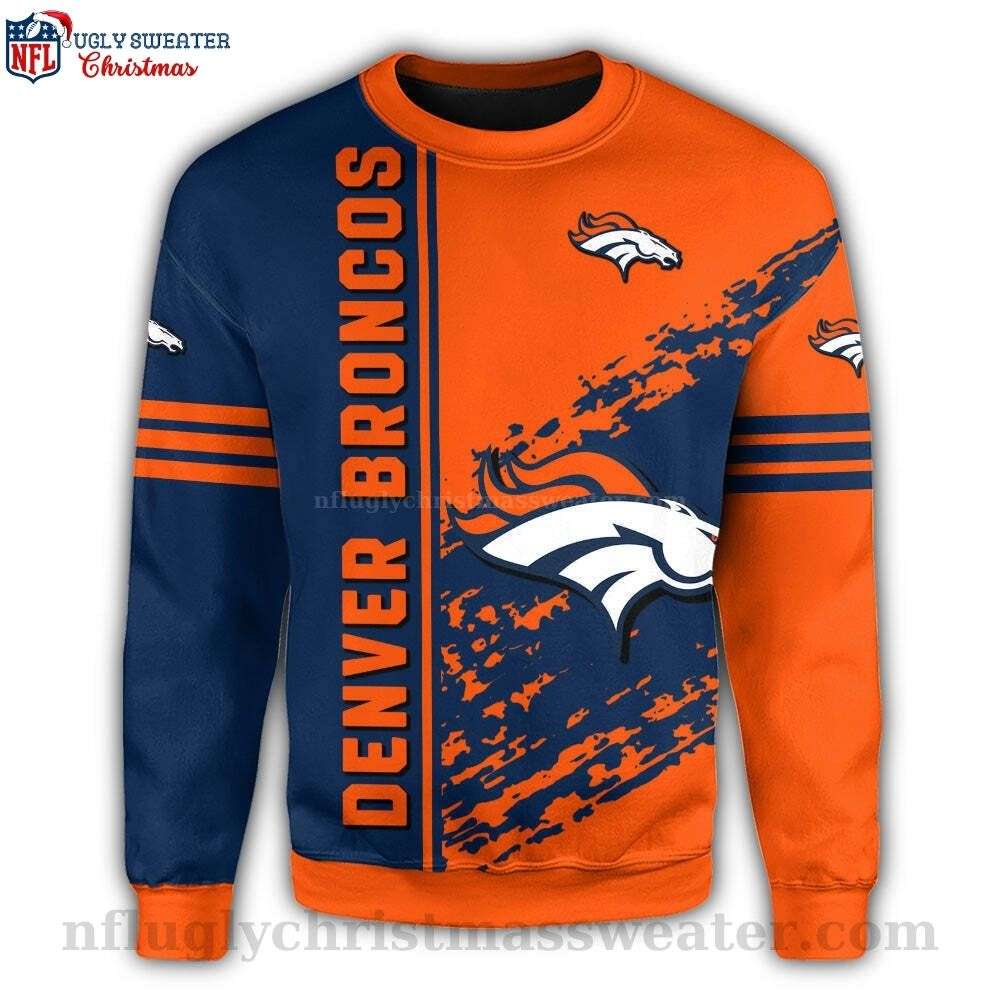 Classic Denver Broncos Ugly Sweater - Unique Gift For Fans
