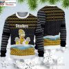 Customizable Pittsburgh Steelers Snowflake Ugly Xmas Sweater