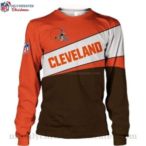 Cleveland Browns Christmas Sweater -Logo Design For Fans