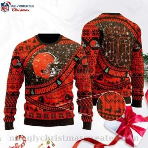 Cleveland Browns Christmas Sweater – Logo-inspired Ugly Attire