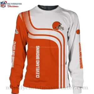 Cleveland Browns Logo Ugly Christmas Sweater – Perfect Gift For Fans
