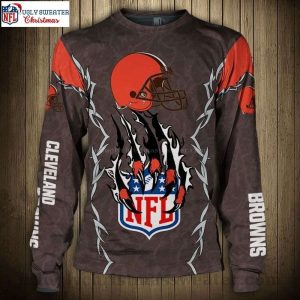Cleveland Browns Logo Ugly Sweater – Festive Christmas Attire