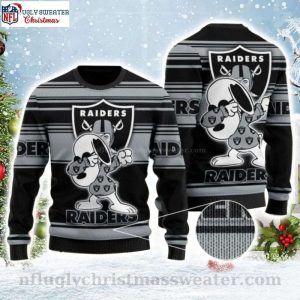 Cool Snoopy Raiders Ugly Christmas Sweater – Unique Raiders Gifts