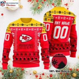 Custom Name And Number Kc Chiefs Ugly Christmas Sweater