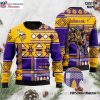 Blossoming Fandom Delight – Minnesota Vikings Skull Flower Christmas Sweater