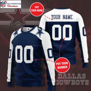 Customized Dallas Cowboys Logo Ugly Christmas Sweater – Great Gift For Cowboys Fans