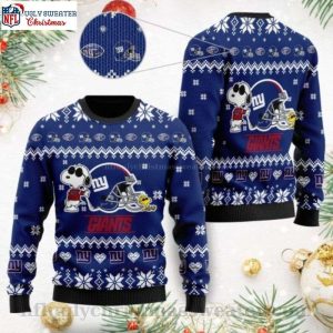 Cute The Snoopy Show Football Helmet – Ny Giants Ugly Christmas Sweater