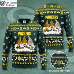 Cute Three Dwarf NFL Green Bay Packers Ugly Sweater