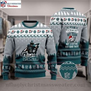 DeVonta Smith Philadelphia Eagles – Super Bowl LVII 2023 Ugly Christmas Sweater