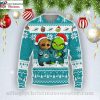 Dolphins Christmas Sweater – Pine Forest Winter Wonderland Graphic
