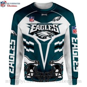 Dynamic Eagles Spirit – NFL Philadelphia Eagles Logo All Over Ugly Christmas Sweater