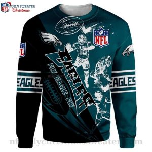 Eagles Soar In Style – Unique Philadelphia Eagles Ugly Sweater For Fans