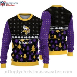 Embrace the Season With Mn Vikings Ugly Sweater – Pine Forest Design