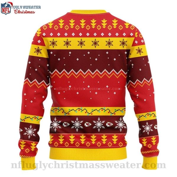 Festive NFL Football Fun – Kc Chiefs HoHoHo Mickey Ugly Sweater