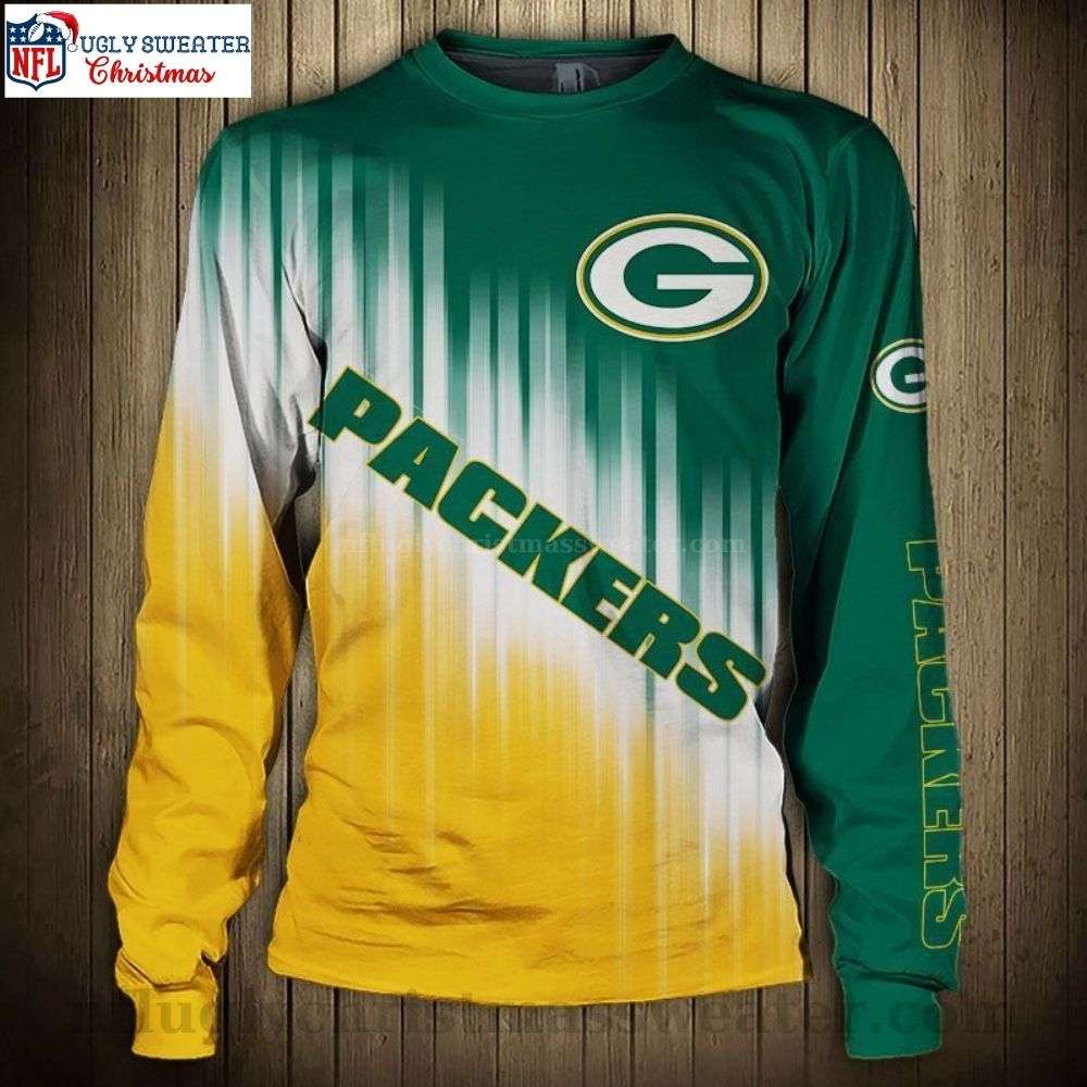 Festive NFL Green Bay Packers Logo Christmas Sweater For Fan